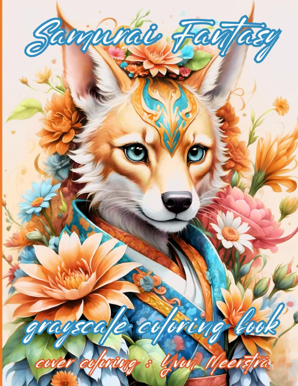 SAMURAI FANTASY: grayscale coloring book