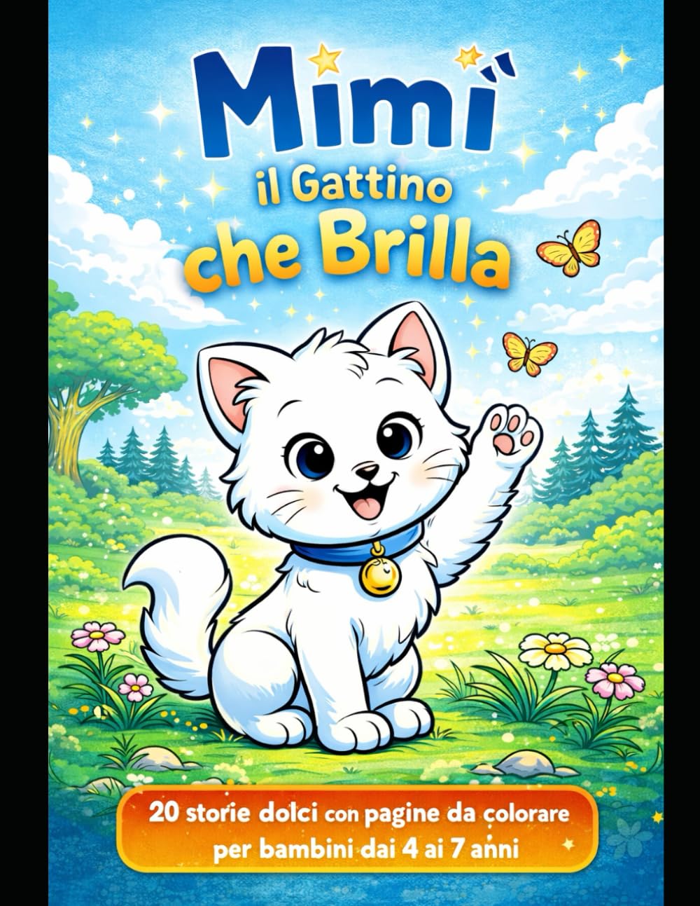 Mimì il Gattino che Brilla: 20 storie dolci con pagine da colorare per bambini dai 4 ai 7 anni (Le Avventure di Mimì)
