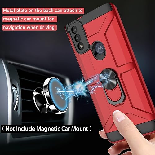 Miniatura 10 de Jeylly Funda para Motorola G Pure, funda Moto G Power 2022Moto G Play 2023, con 2 protectores de pantalla de vidrio templado, doble capa de