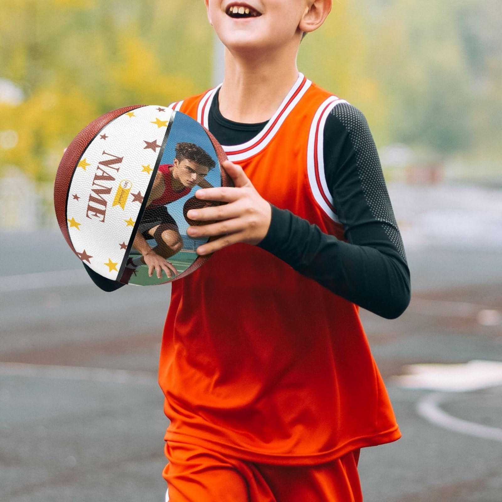 Pallone da basket personalizzato | Pallone da basket personalizzato con nome/foto | Regalo per compleanni, lauree, Natale | Ideale per gli appassionati di basket e gli allenatori