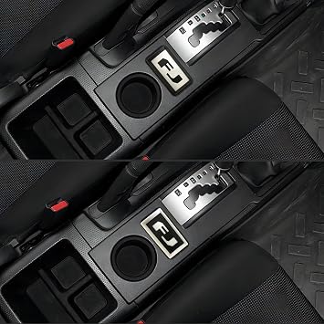 Suitable for FJ Cruiser central control storage box letter logo car interior personalized decoration car modification (Black)
