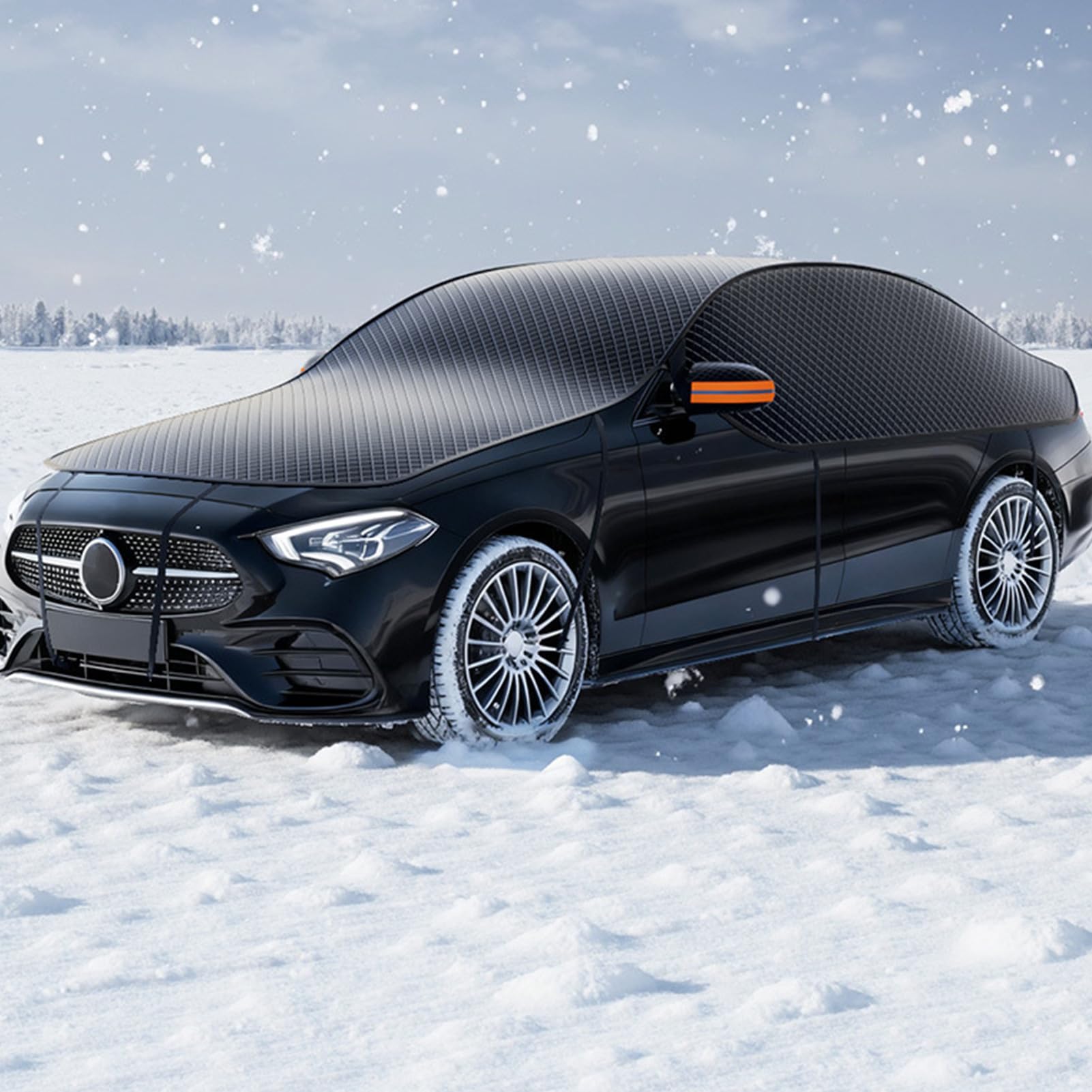 Copertura Per Parabrezza Per Neve Copriparabrezza Auto Antineve | Barriera Antivento Contro La Brina Per Finestrini Per Invernale Parcheggio Guida Esterno Garage Veicolo SUV Camper
