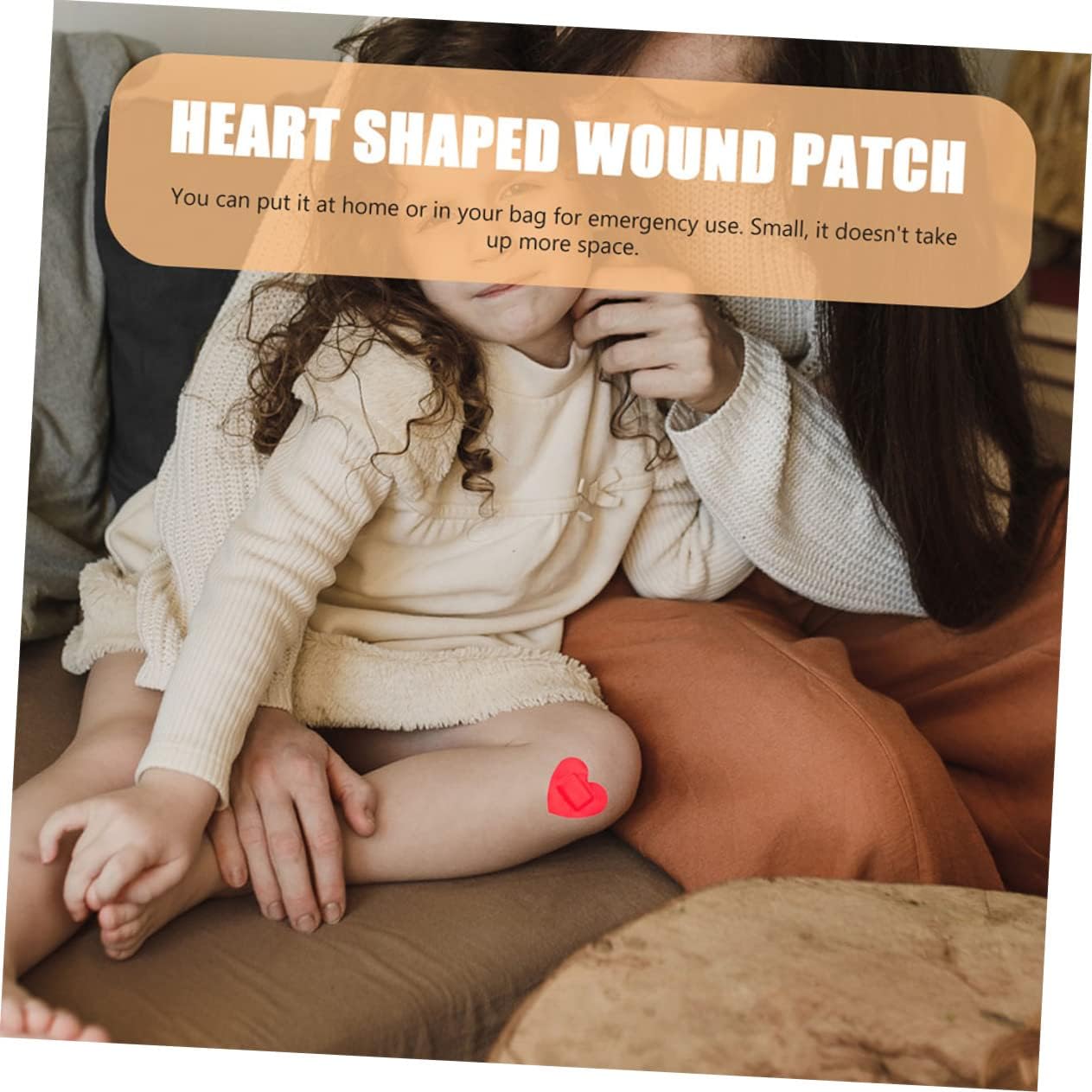 60sheets Boys and Girls Breathable Care Bandages Heart Shaped Patches Protection Supplies