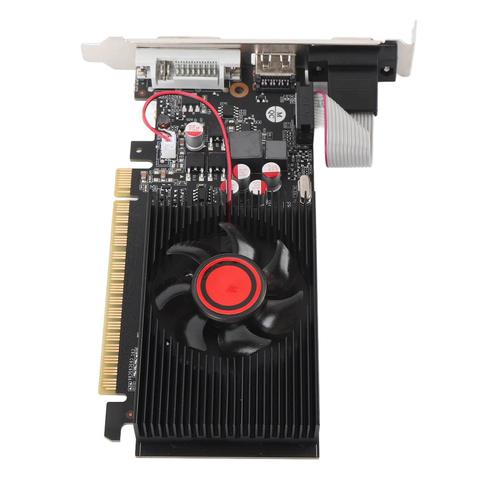 GT730 4 GB DDR3 Karta Graficzna, 128-bitowy Procesor Graficzny z Dual Displayport, Porty DVI VGA HDMI, częstotliwość Podstawowa 650 MHz do Gier i Codzienne Przetwarzanie