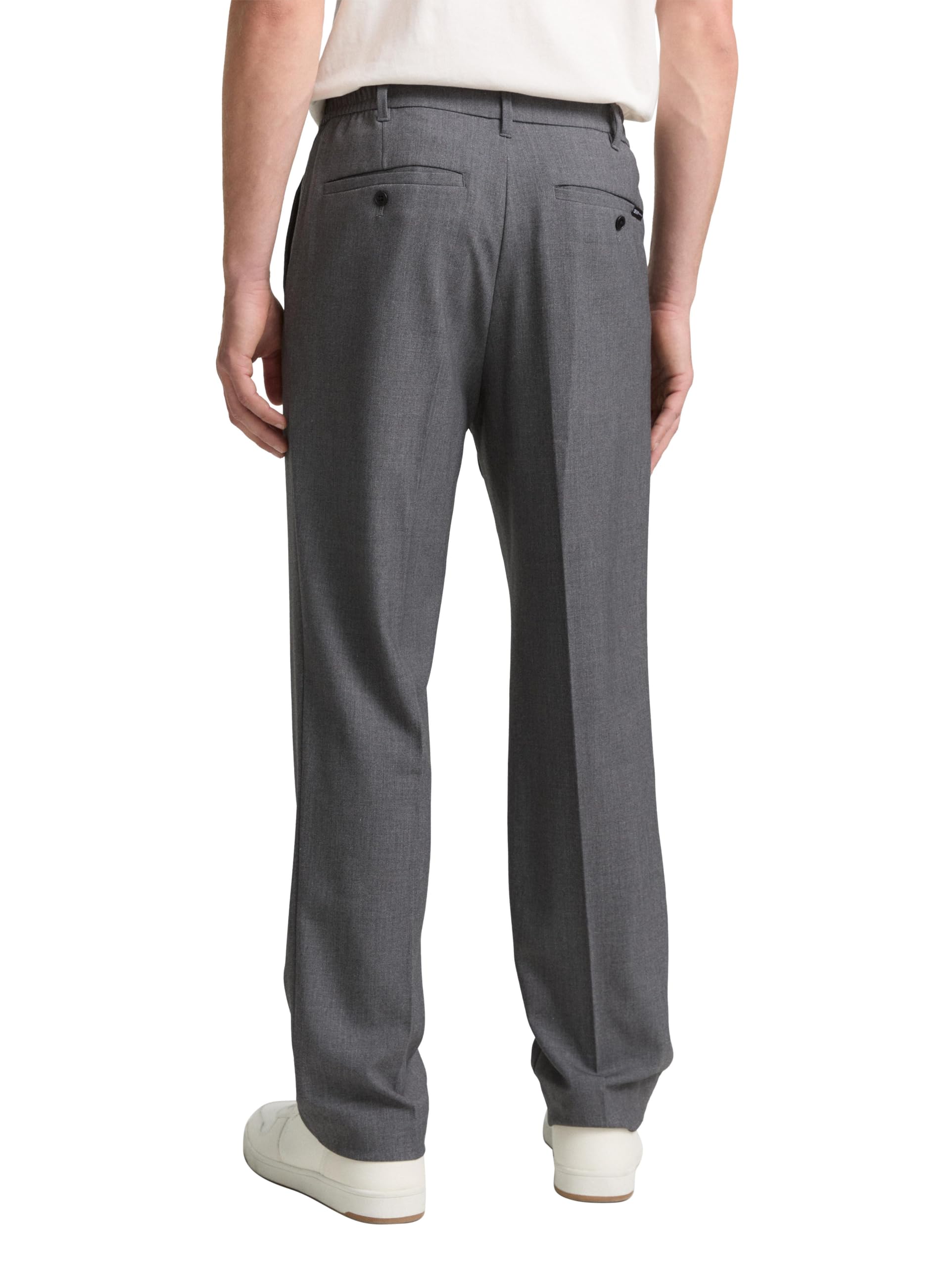 TOM TAILOR Denim Herren TTLoose Chino Hose mit Bügelfalte