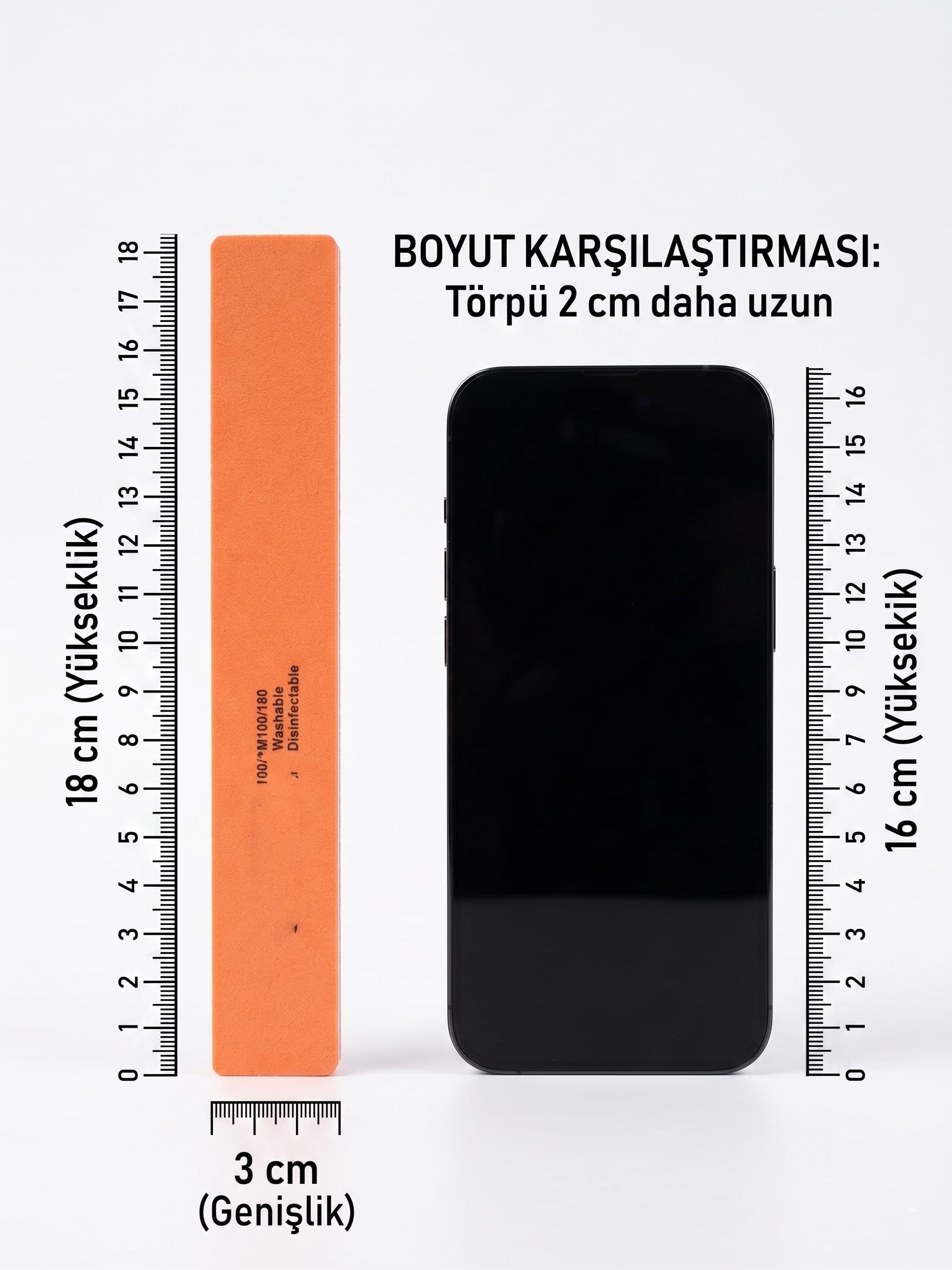 Transformacion Geniş Kalın Tırnak Törpüsü 100/180 Grid Profesyonel, 721173