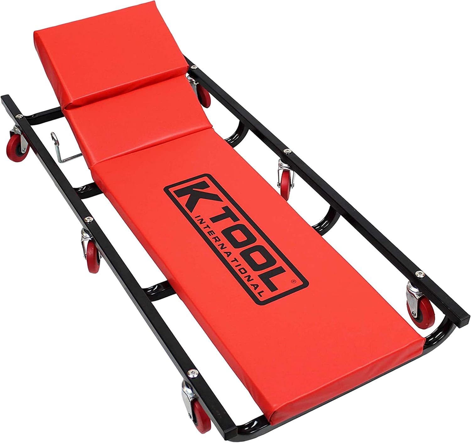 K Tool International 40" Metal Frame Creeper with Adjustable Headrest; Fully Padded, 6 2" Oil Resistant Castors, HEAVY DUTY Steel Frame; KTI74961 : Automotive