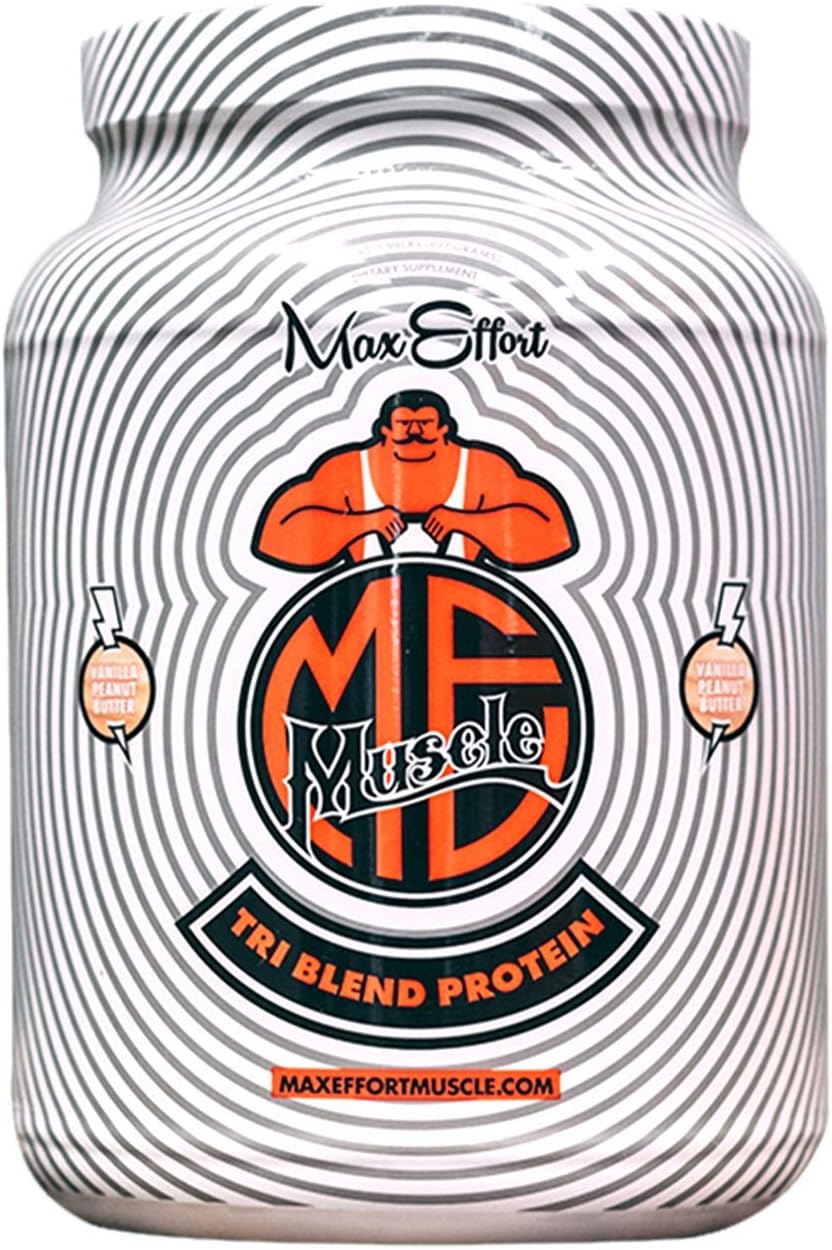 Buy Max Effort Muscle Tri Blend Protein Blend Of Whey Protein Whey Protein Isolate And Micellar Casein Protein 30 Servings Vanilla Peanut Butter Online In Cote Divoire B08shybk6w