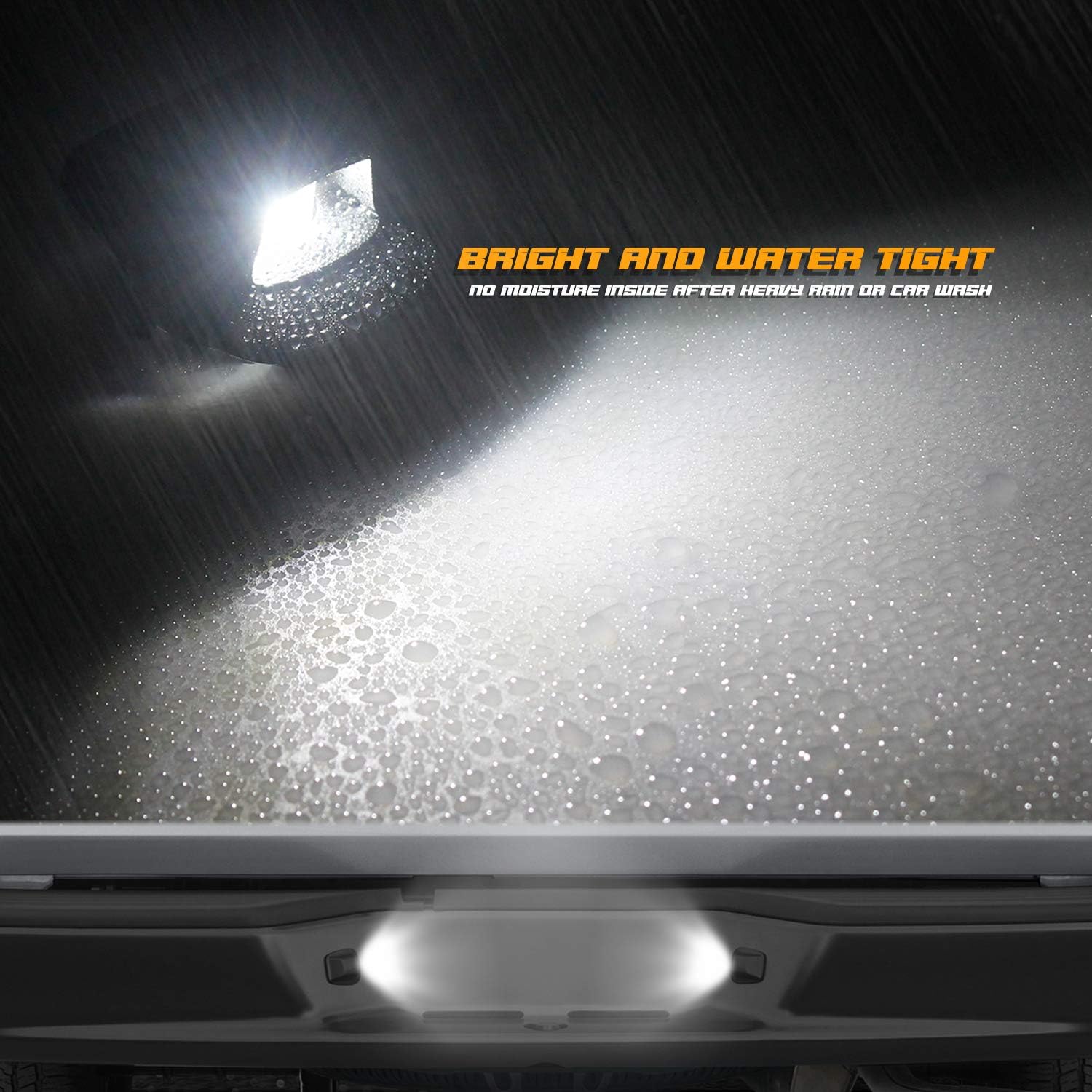 LED License Plate Light Replacement Compatible with Dodge Dakota 1997-2011 Pickup Truck, 6000K White, Pack of 2