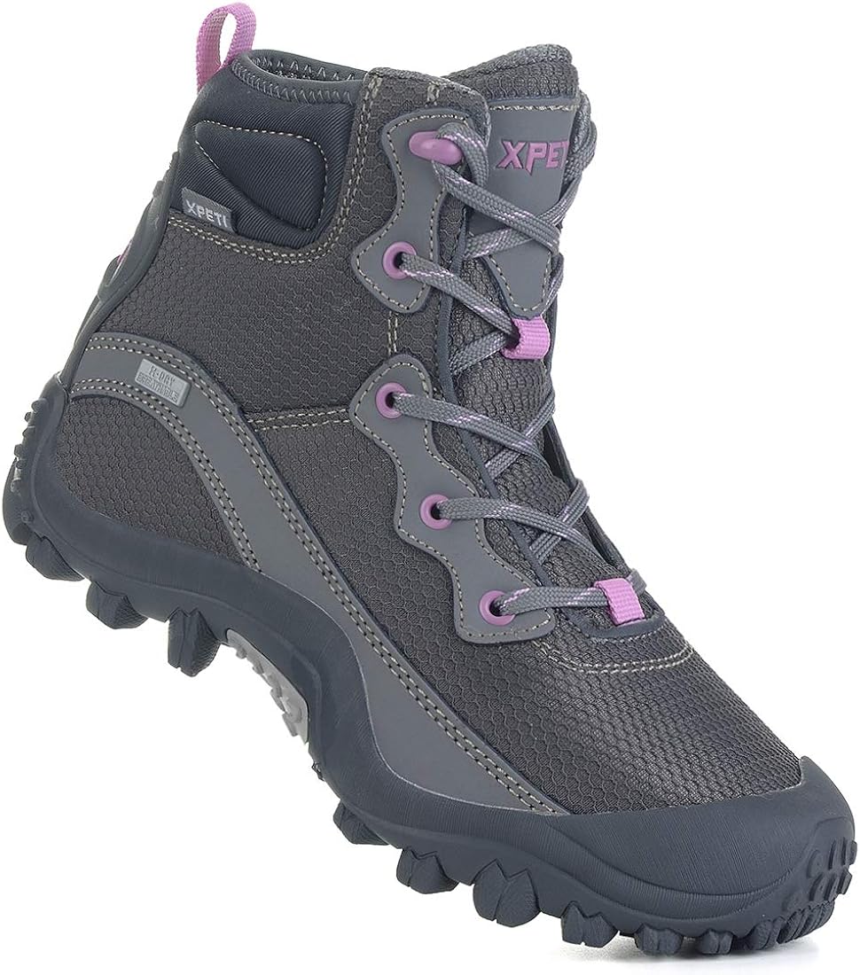  | Skenary Women's Dimo Hiking Boots, Mid Waterproof Walking Shoes | Hiking Boots