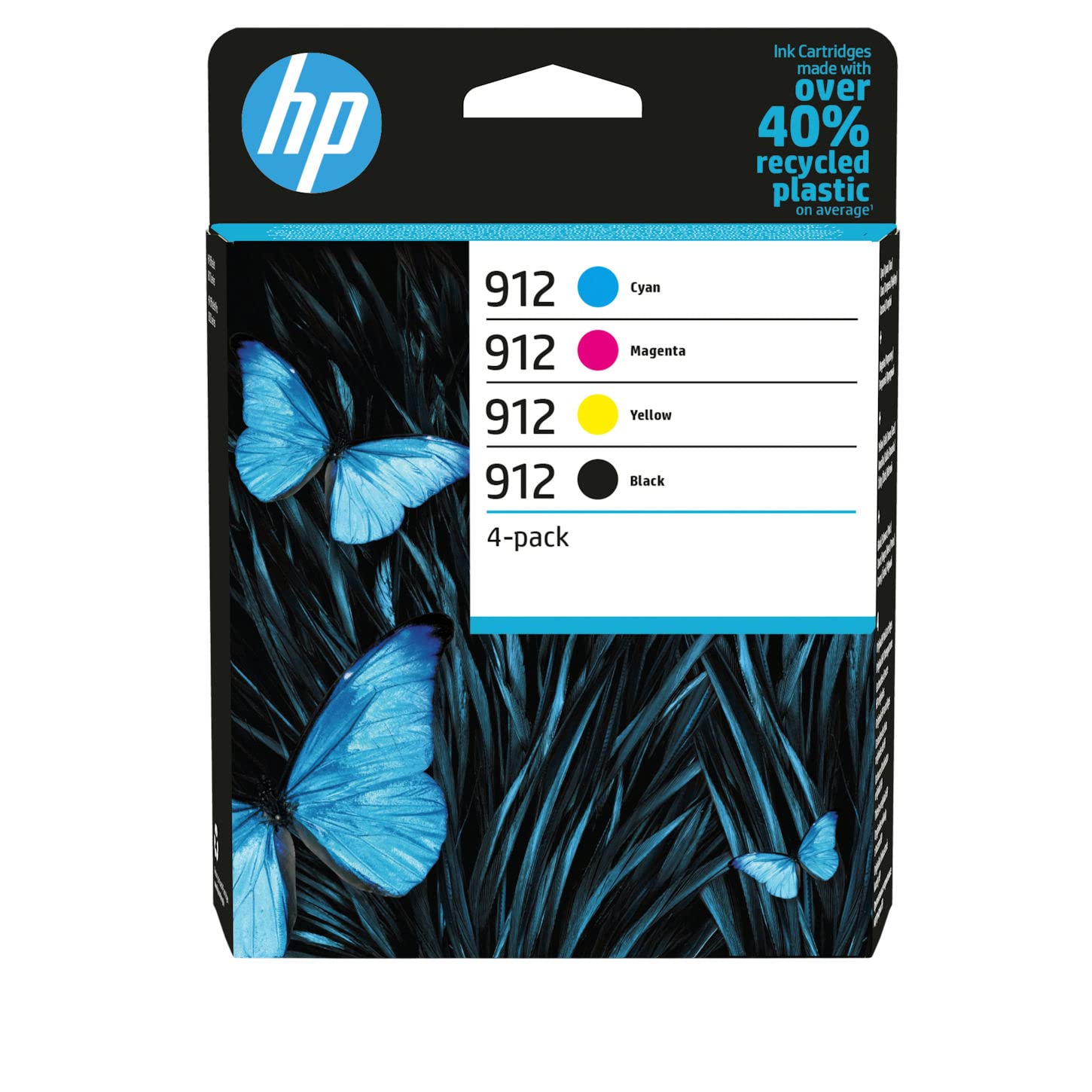 HP 912 Nero, Ciano, Giallo, Magenta, 4 Cartucce Inchiostro Originali