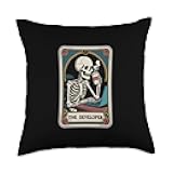 The Developer Tarot Card Funny Programmer Software Engineer Throw Pillow
