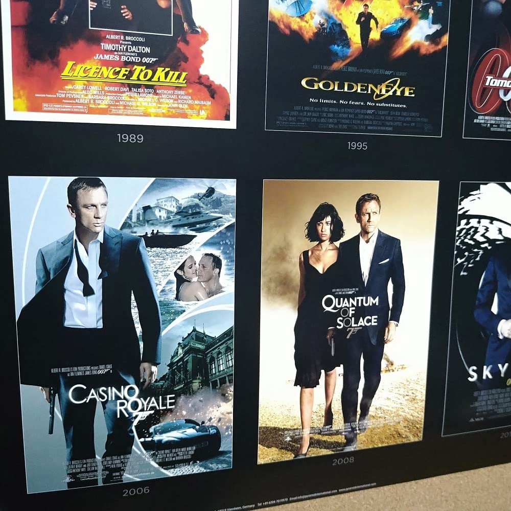 Amazon.co.jp: 映画ポスター 007 オールシリーズ 24×36inc (61×91.5cm
