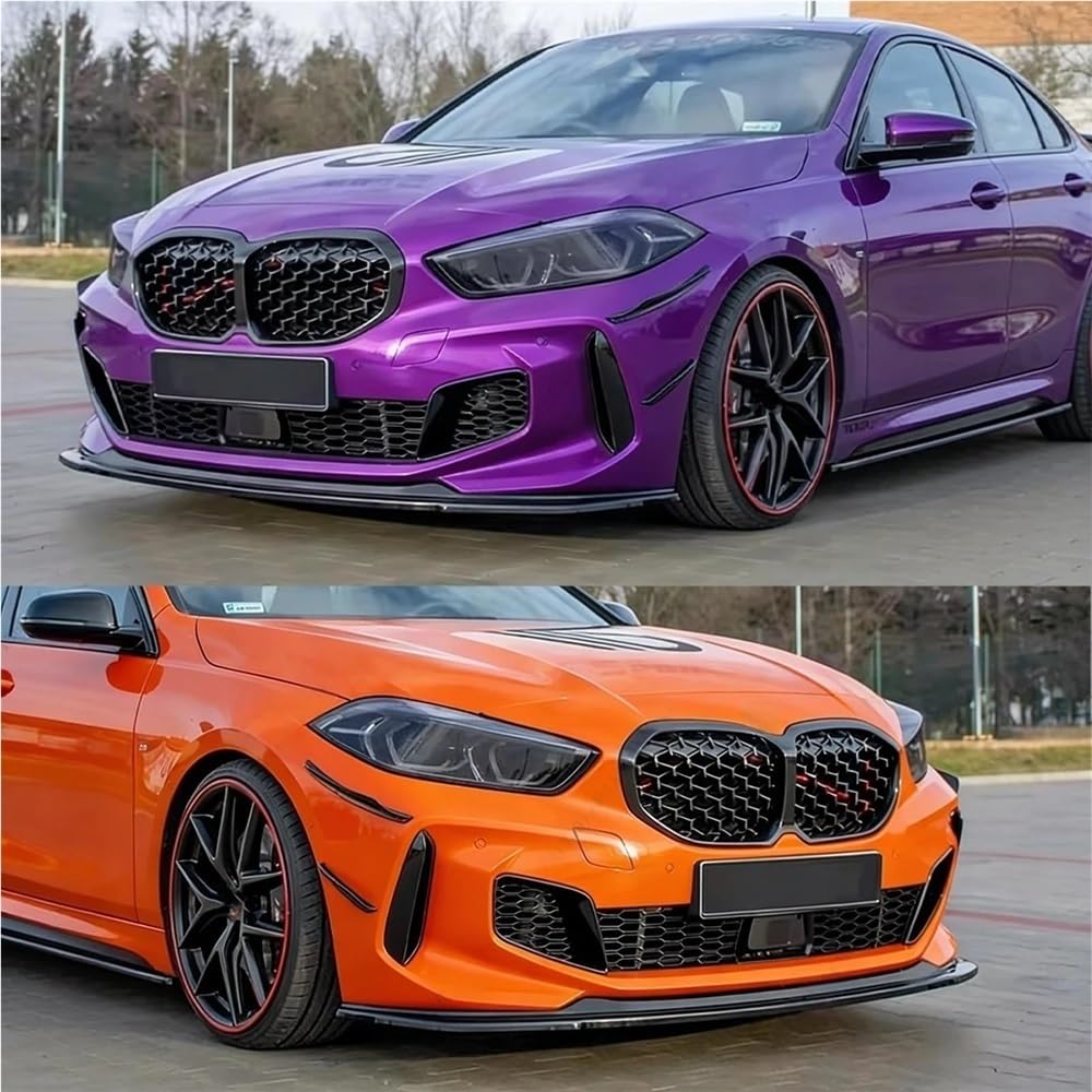 Kompatybilny z BMW serii 1 F40 2019-2024 M wersja sportowa zapora powietrzna przedni ochraniacz zderzaka warga osłona podbródka Splitter Tuning(Carbon Look)
