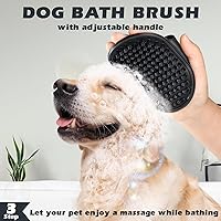 Vista 20 de 3 piezas de cepillo de limpieza autolimpiante, rastrillo de aseo de mascotas y cepillo de baño para perros, gatos y caballos Peine