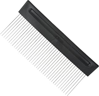 Nichiyo Stainless Steel Graining Tool for Wall Texture, 12 Inch Lightweight Scarifier, Plaster Art Scraper for Cement Decoration and Home Texture Projects(D1139B)