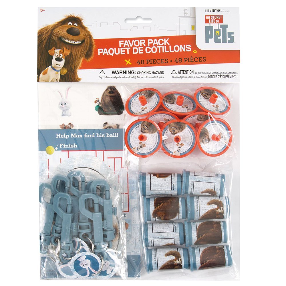 Secret Life of Pets Party Favors - Assorted, 48 Pcs