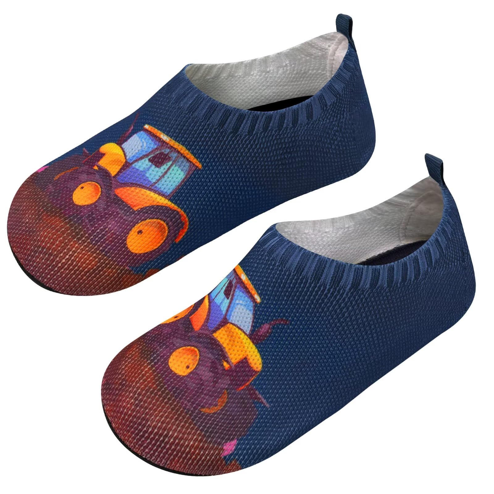 Kyopp Hausschuhe Kinder Junge Mädchen Atmungsaktive Rutschfest Barfussschuhe Turnschläppchen Weich Lauflernschuhe Kleinkinder Slippers