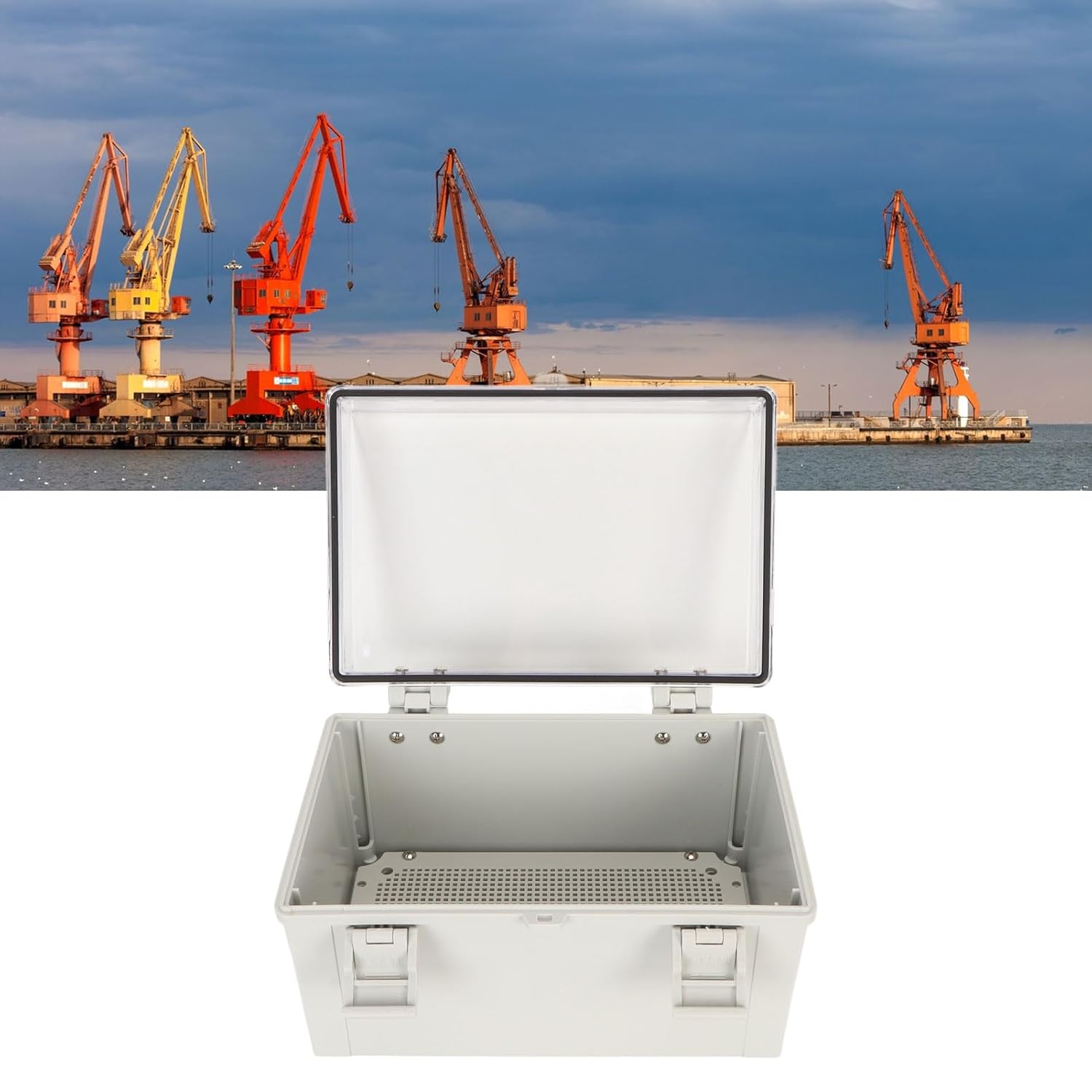 配電ボックスIP66、透明カバー付き屋外電気ジャンクションボックス、家庭用機器および電気プロジェクト用のABSプラスチックスナップタ