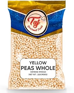TAJ Yellow Peas Whole 2-Pounds | Vatana Whole, Vatana, Matar