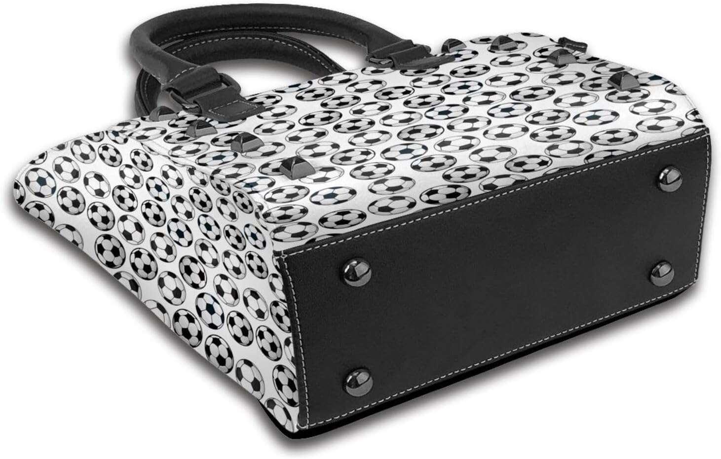 [RFSHOPD] ショルダーポーチ サッカーボール柄 黒と白 ワンショルダー トートバッグ ハンド 斜め掛けバッグ レディース P