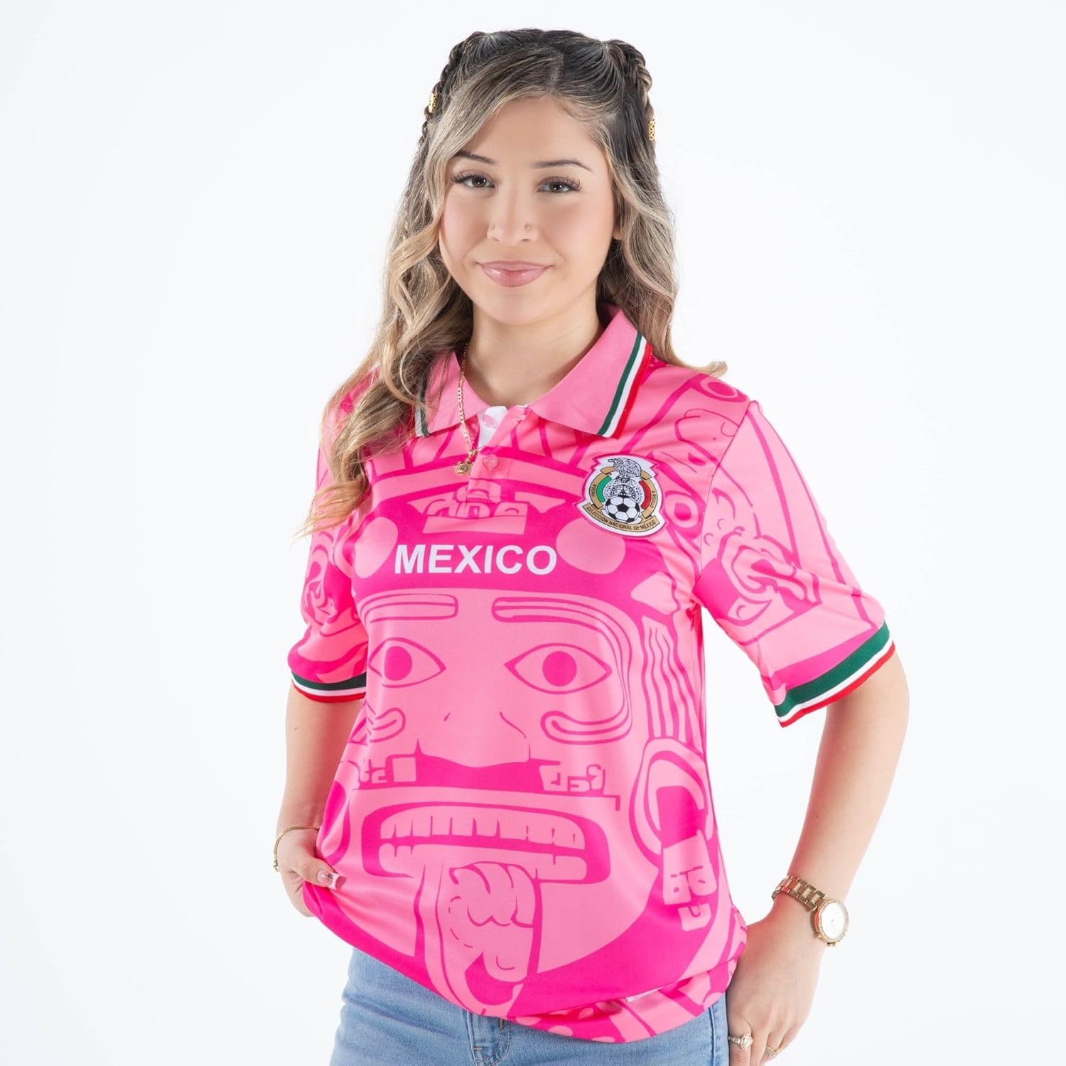 MadStrange Mexico Retro Soccer Jersey