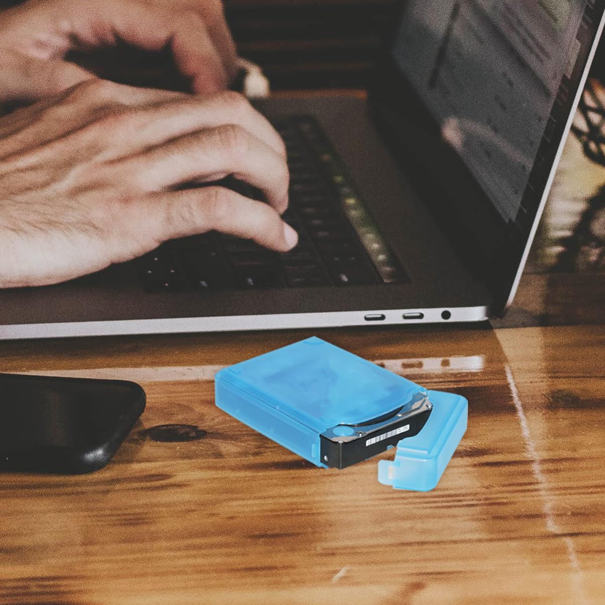 5 Pezzi Custodia Protettiva per Hard Disk Colori Misti Organizer Accessori Digitali con Chiusura Sicura Resistente Urti e Cadute per Conservazione Desktop e