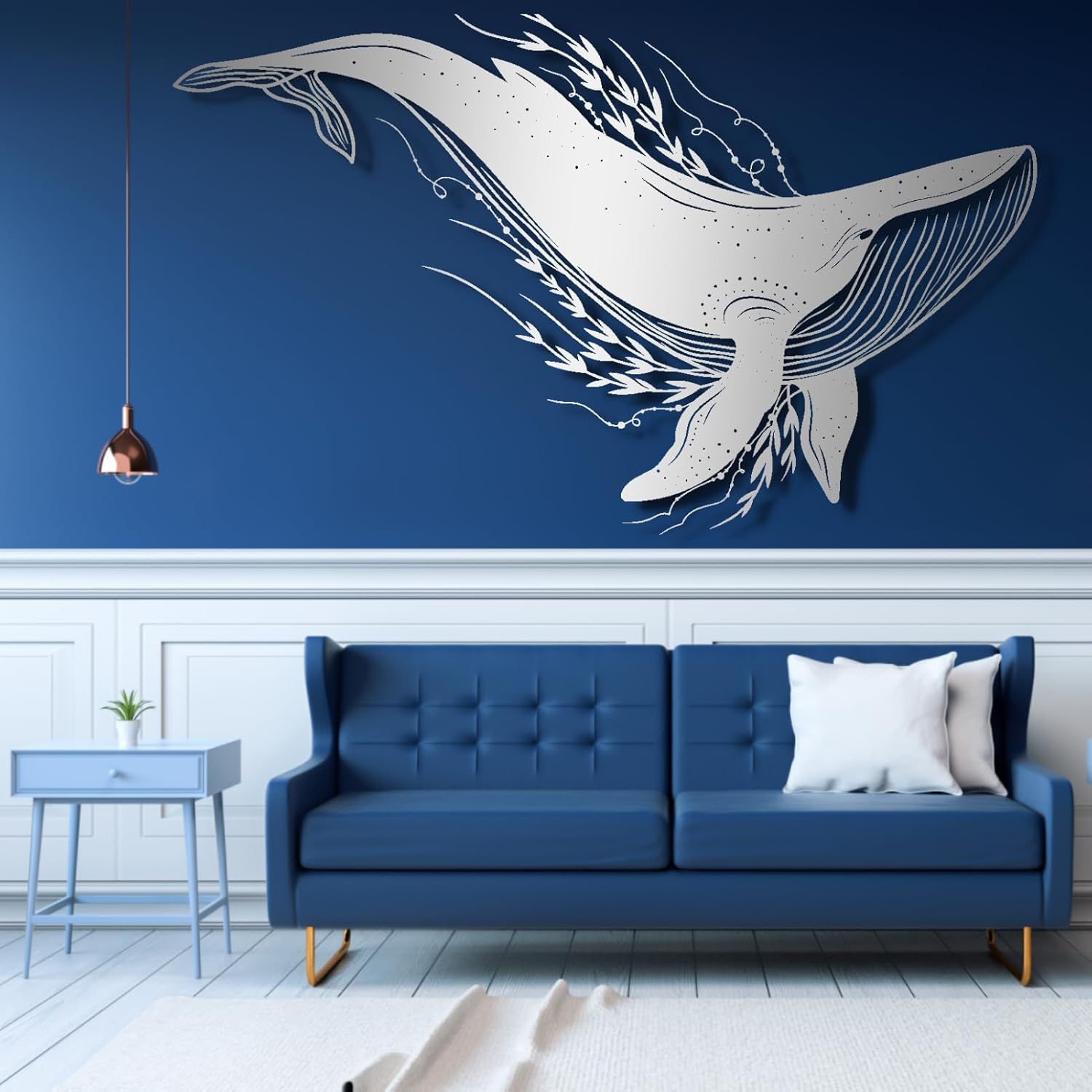 Metal Wall Art, Dolphin Metal Wall Decor, Sea Creatures