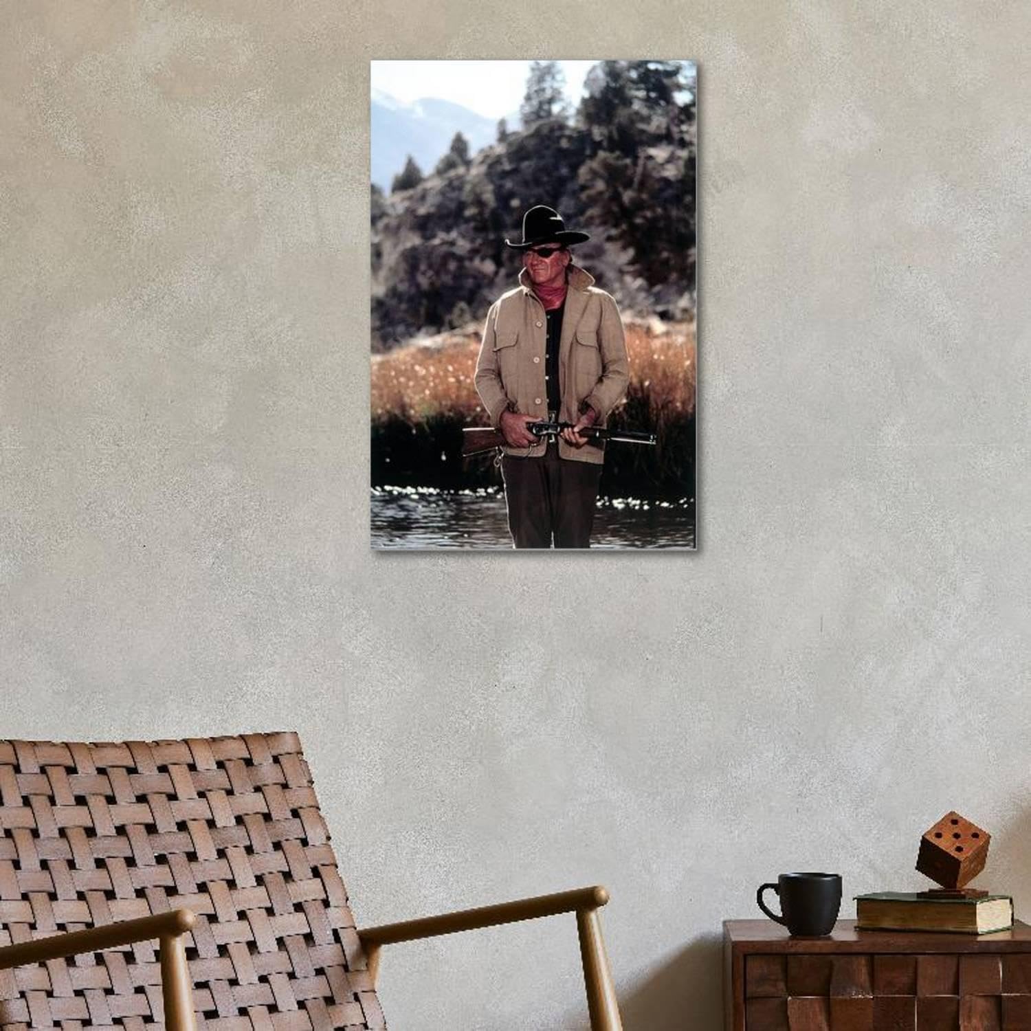 ART.COM Stretched Canvas Print True Grit, John Wayne, 1969, 24" x 36"