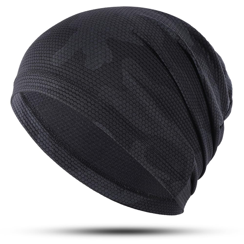 WTACTFUL Cooling Breathable Skull Cap Men Women, Sweat Wicking 1-2-4 Pack