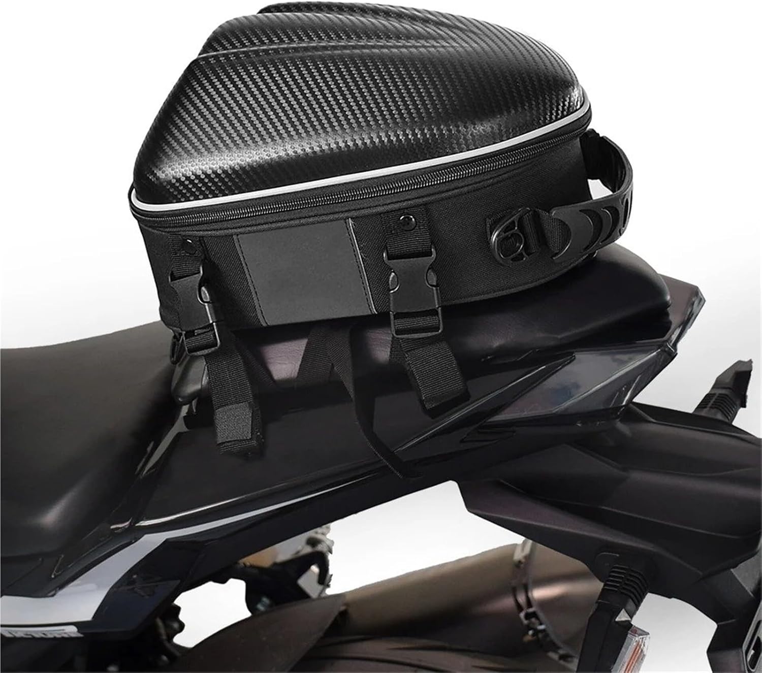 カーボンファイバー製オートバイ用バッグ 防水オートバイ用テールバッグ テールバッグ リアパック バックシートパック バックパック ク