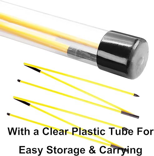 Miniatura 10 de Eshan Palillos de alineación de golf, paquete de 2 unidades, equipo de ayuda de entrenamiento de columpio, varillas de entrenamiento plegables,