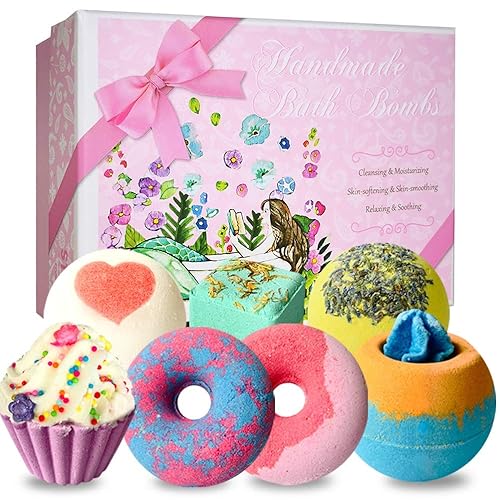 Bombe da Bagno, STNTUS Colorate Bombe da Bagno Profumate per Bambini, Palle da Bagno Relax, Effervescenti Bombe Acqua Bagno Bombe Vasca da Bagno Regalo per Donna, la Festa Della Mamma, San Valentino