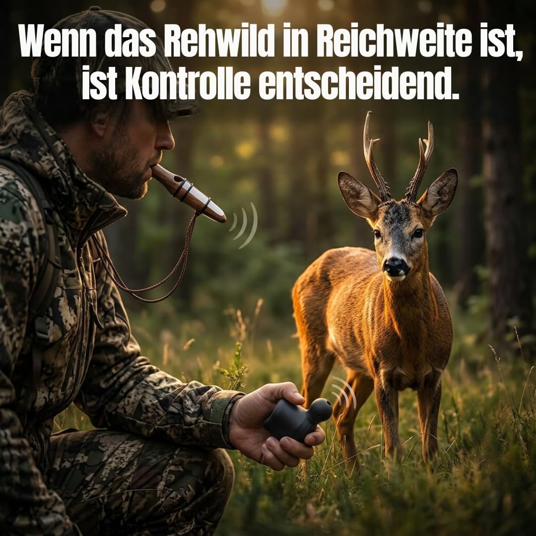 Rehblatter Set Komplett – Buttolo Rehblatter + Blatter für Rehwild zur realistischen Imitation der Ricke in der Brunft | 2 Lockrufe für Rehwild zur Jagd und Rehbeobachtung mit Band und Anleitung.
