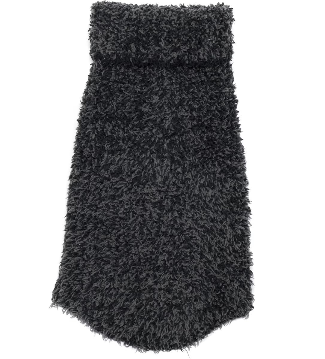 Suéter acanalado para mascotas abrigo negro carbón jaspeado Barefoot Dreams XXXL