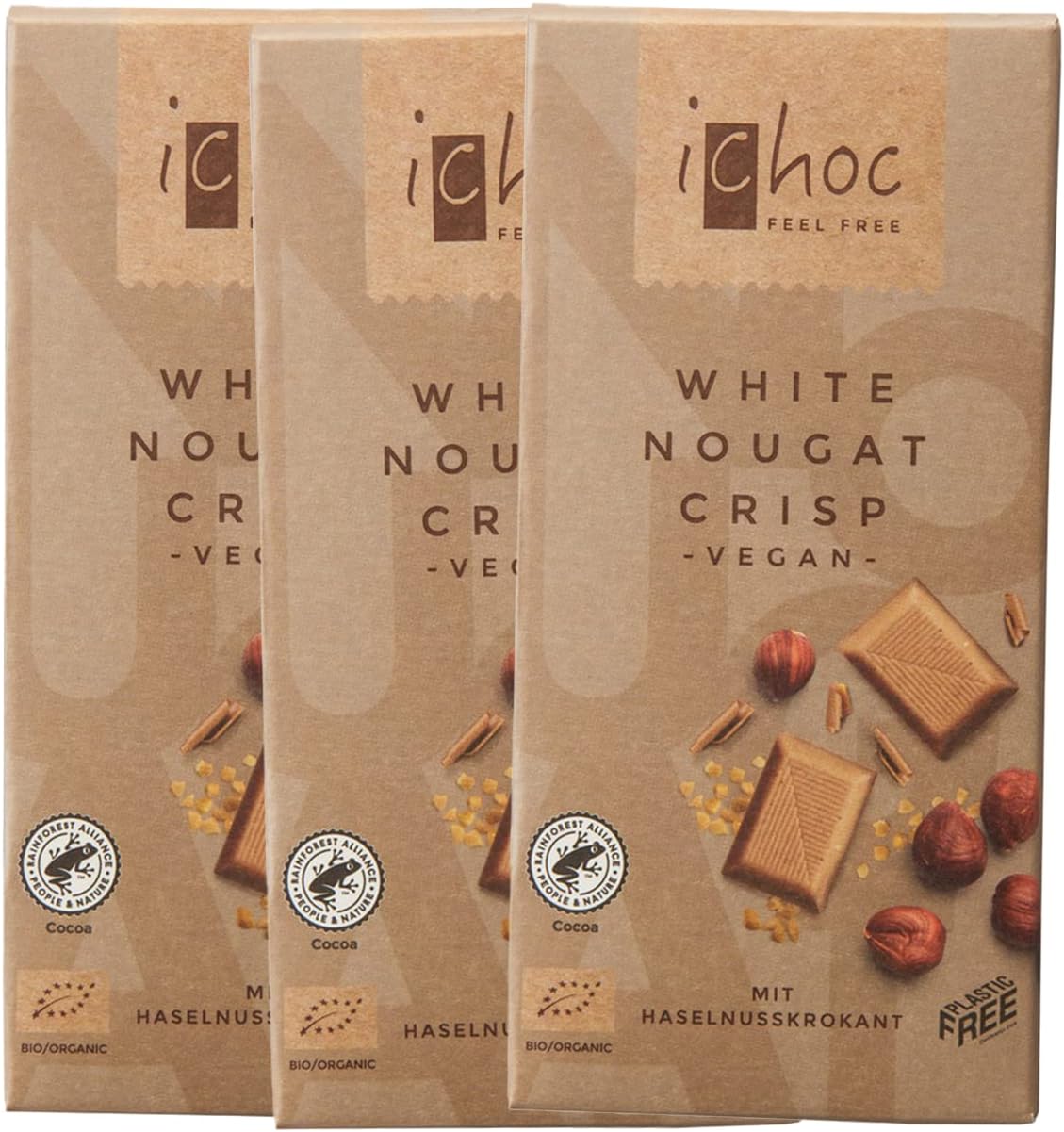Amazon 有機 JAS オーガニック フェアトレード チョコレート ホワイトヌガークリスプ 240g Certified