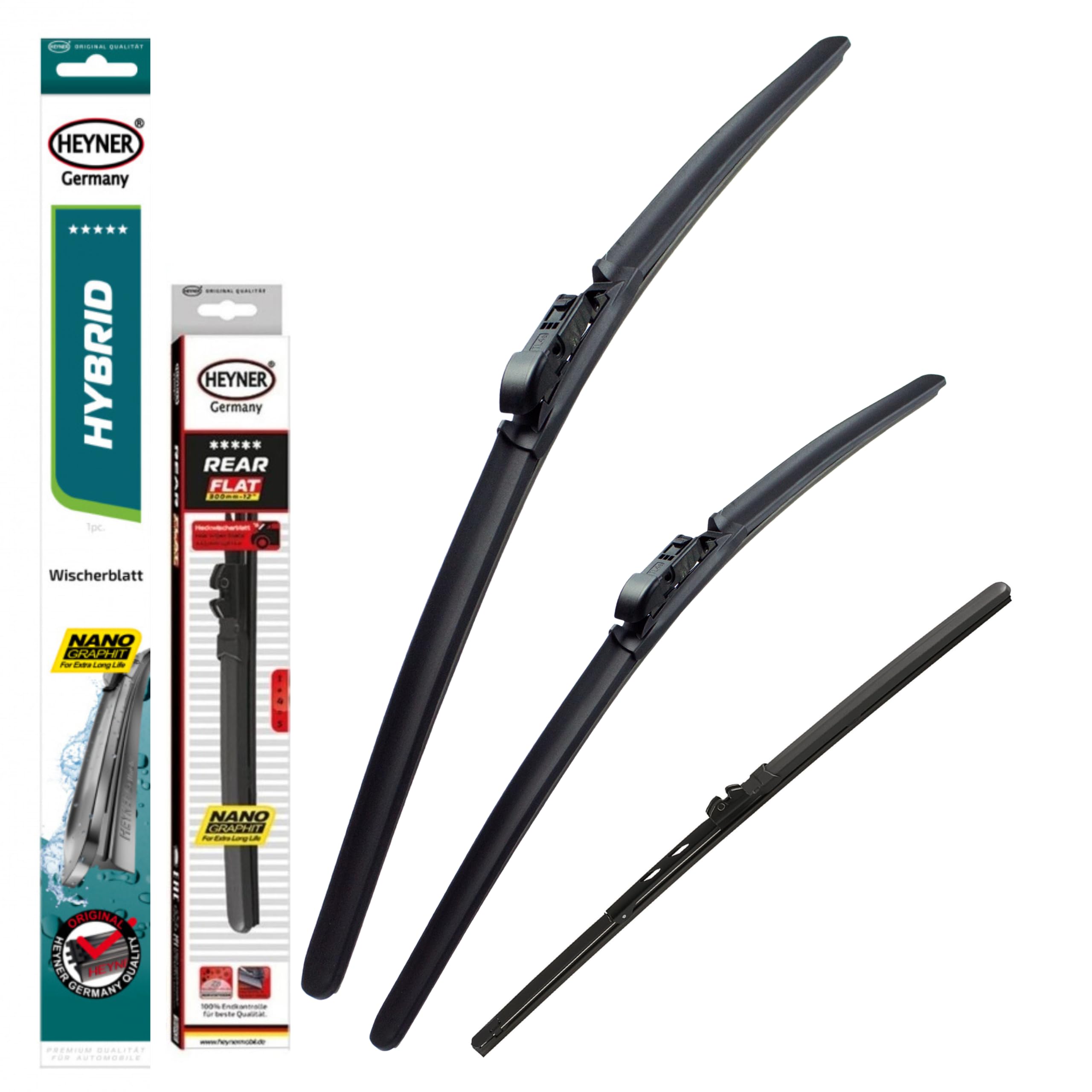 HEYNER Super Premium piatto spazzole tergivetro anteriore e posteriore piatta HEYNER 241614 [AudA1] HSF2416ST14HRF