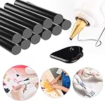 36 Pack bâtons de colle chaude noire, 3.93 x 0.43 dans l'outil de réparation de colle de colle chaud de fusion pleine taille EVA Colle chaude couleur pour voiture DIY Réparations générales d'artisanat