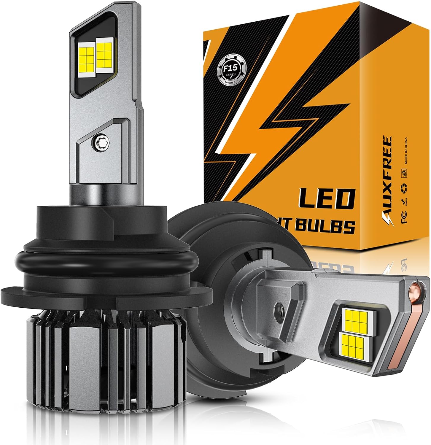 Auxbeam 9004 Fog Lights, F15 Series 600% Brighter 9004 Powersports Light