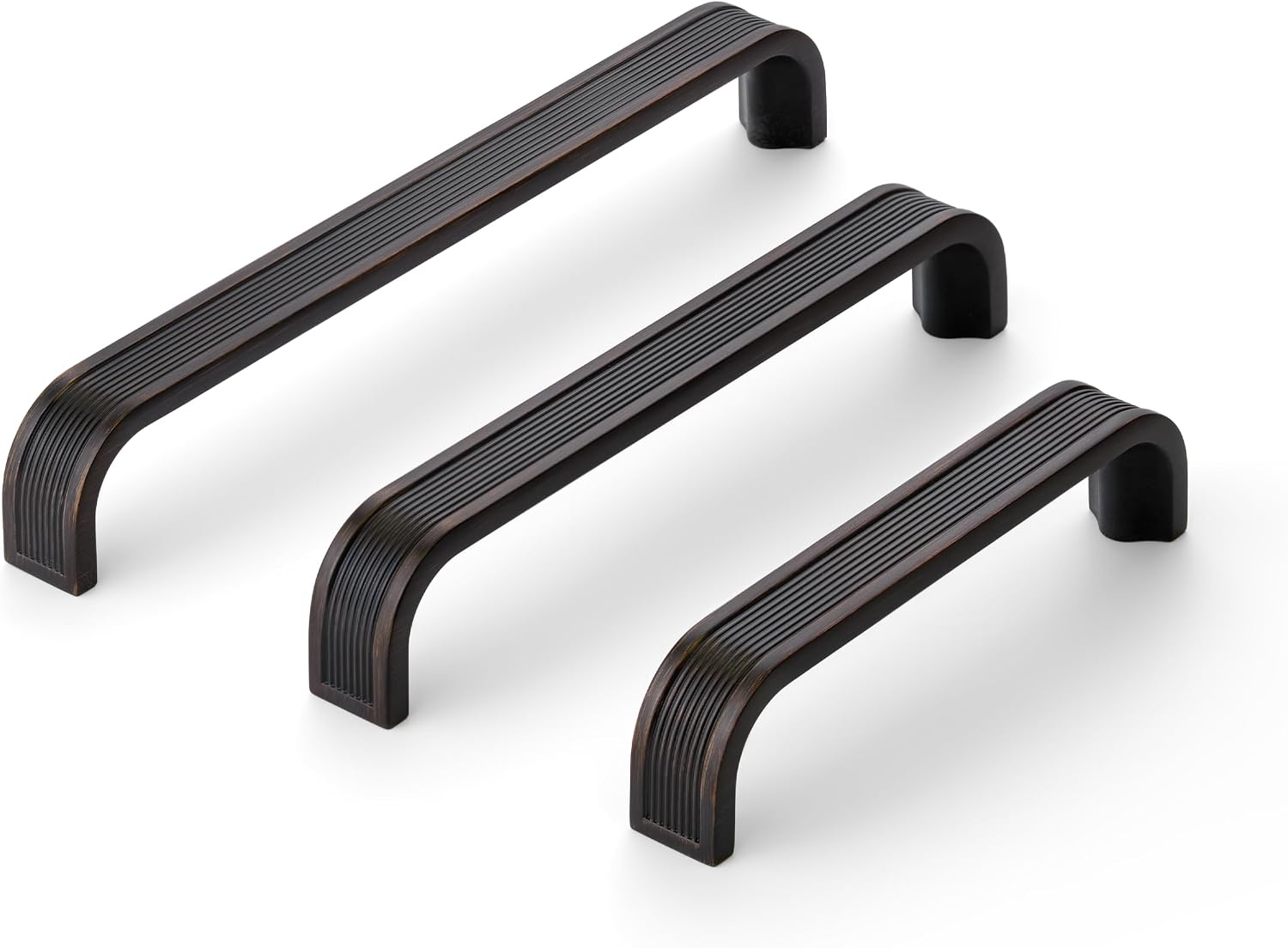 HESTIA HARDWARE 10 Pack 3.75″ Oil Rubbed Bronze Cabinet Handles | Modern Kitchen Cabinet Handles, Handles for Cabinets, Oil Rubbed Bronze Cabinet Pull | 96mm Drawer Pull (Z24.96mm.10.O)