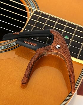 SGPRO SG-GC60WB Guitar Capo for Acoustic, Electric Guitar and Ukulele | Zinc alloy construction, Silicone contact pads, Designed for guitars and ukulele