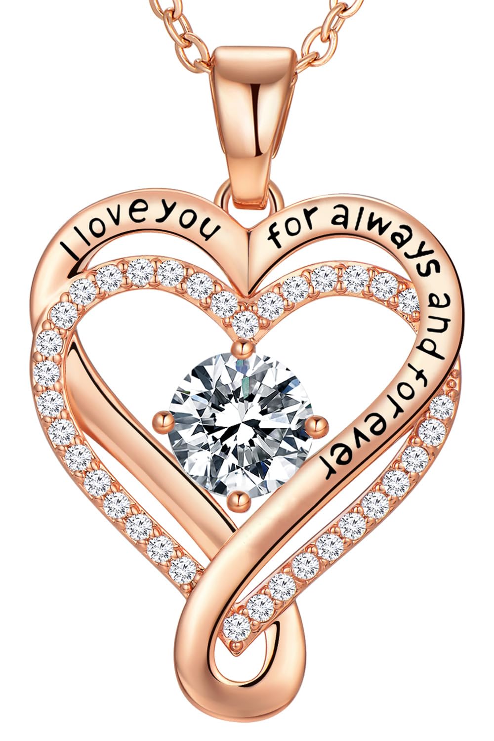 Infinity Love Heart Necklace
