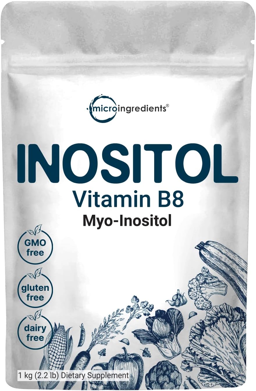 Micro Ingredients Pure Inositol Powder, 1kg (2.2lbs)