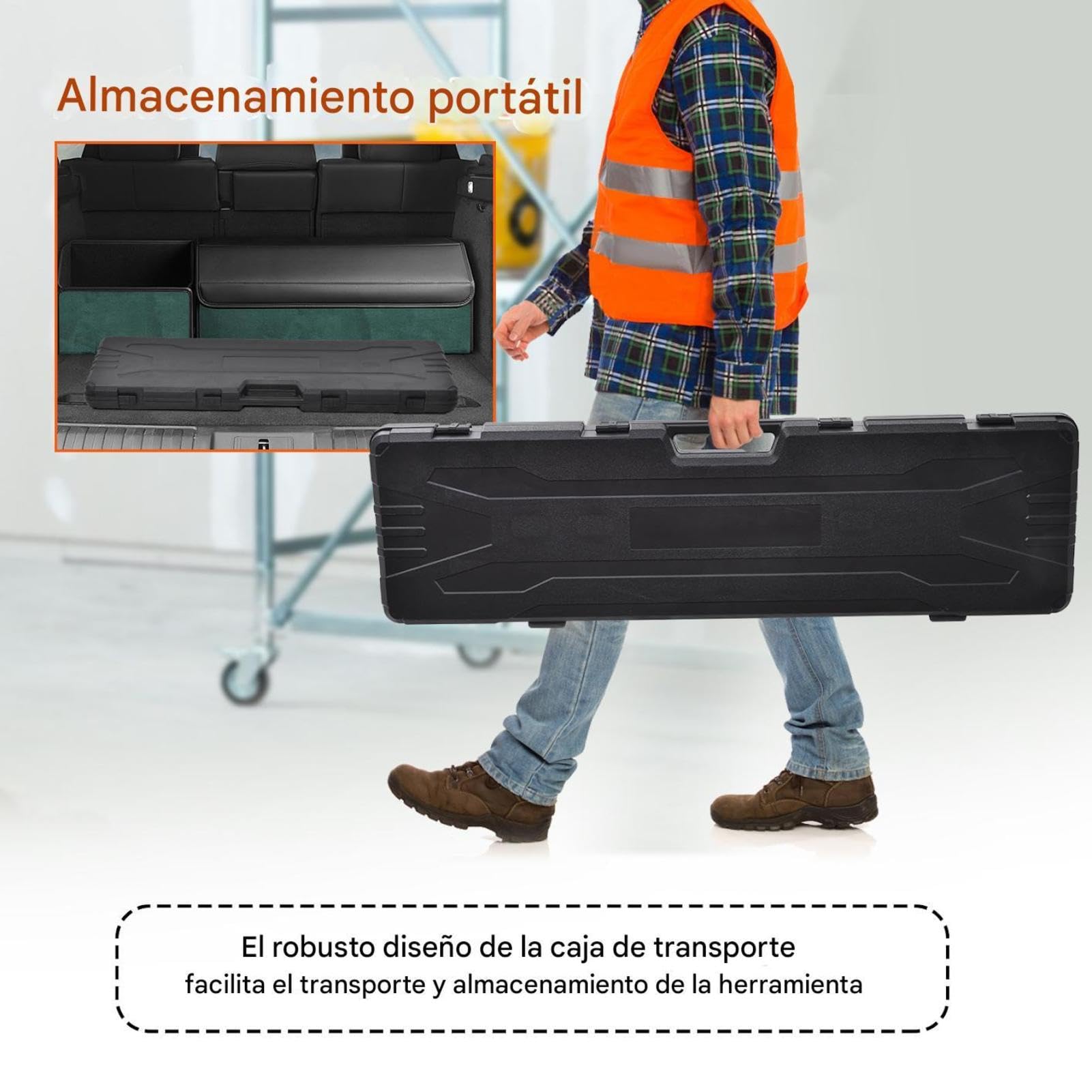Llana para alisar paredes telescópica juego de espátulas con mango extensible 86-207 cm y 10 tamaños de cuchilla (155-955 mm), mango ergonómico Z, para pladur y pintura – incluye rodillo Rojo