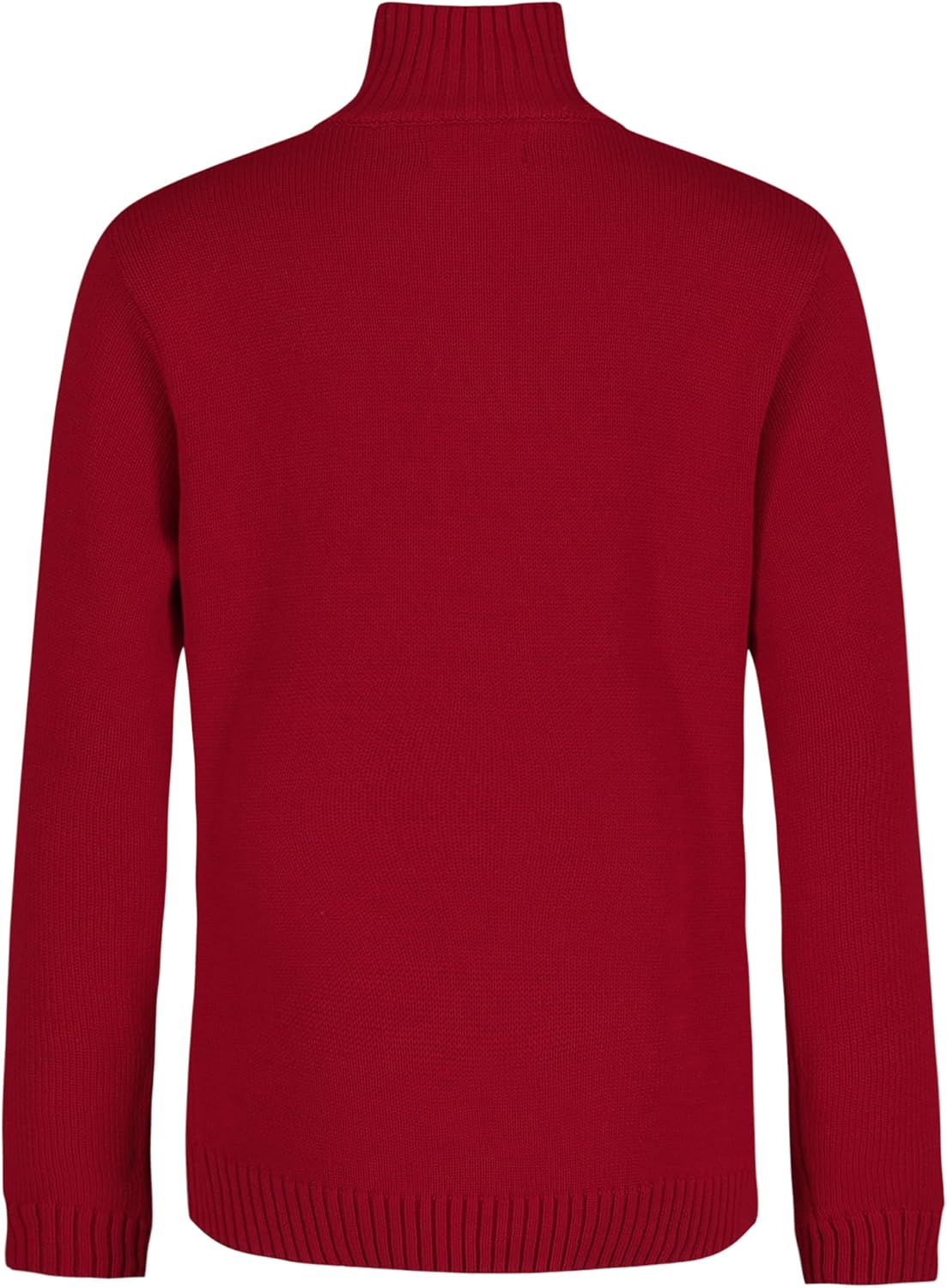 Calvin Klein Boys' Half Zip Pullover Sweater, Ribbed Neckline & Logo Detailing - Image 2