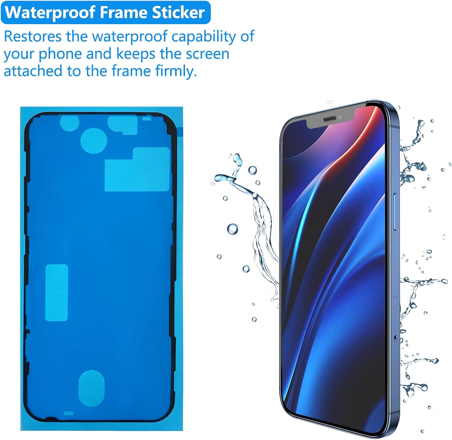 for iPhone 11 Pro Max Screen Replacement 6.5 inch, 3D Touch LCD Screen Display Digitizer Frame Assembly Repair Kit with Waterproof Seal+Repair Tools+Screen Protector for A2161, A2220, A2218
