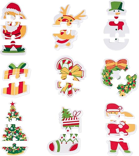 Miniatura 2 de ArtCreativity Rompecabezas de Navidad para bebés  9 rompecabezas  Juguetes de Navidad EVA para bebés que flotan en el agua  9 diseños de
