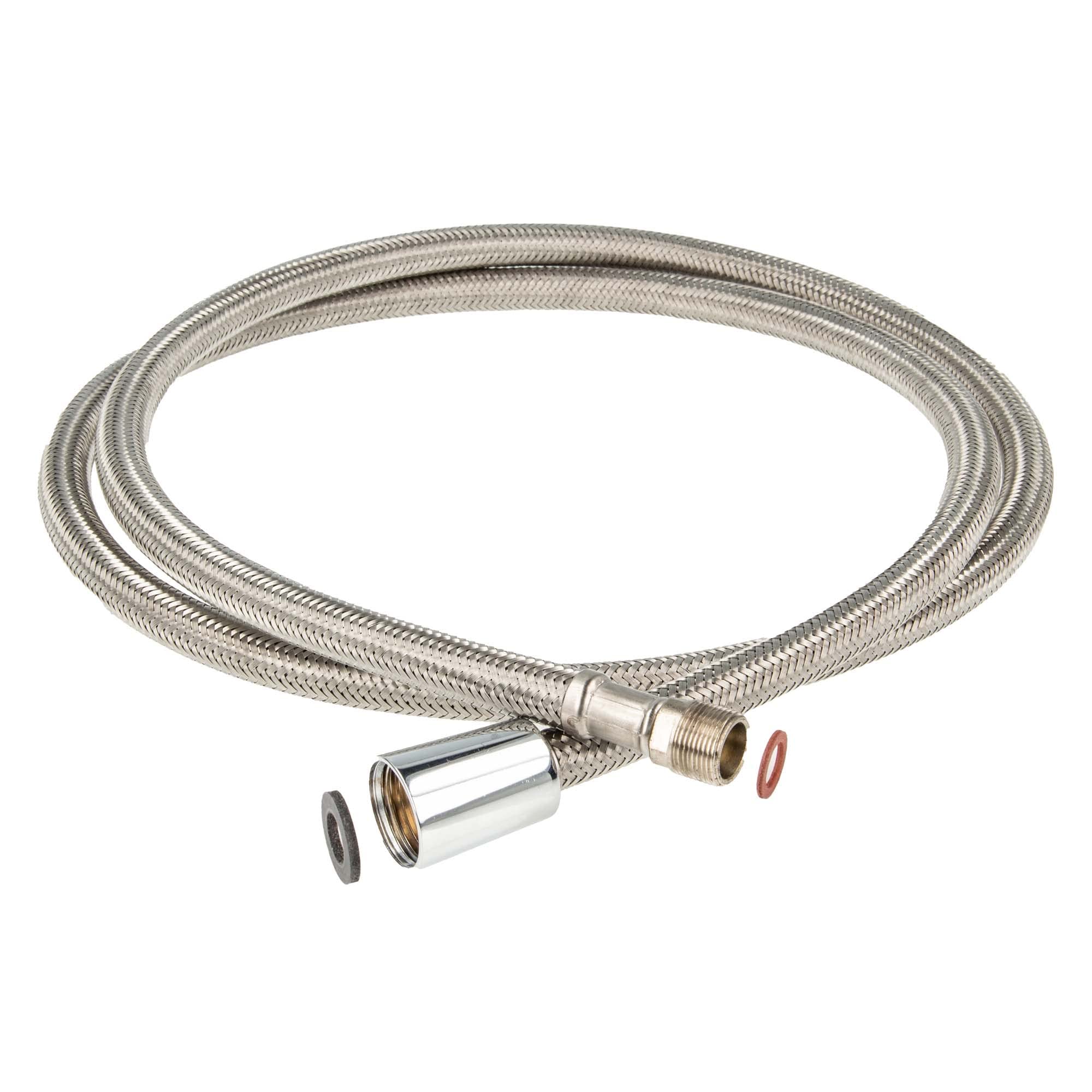 Kitchen Shower Hose M15/1 x 1/2 Conical Nut x 150 cm Nylon Certified According to German DVGW/KTW-A/W-270 Standards