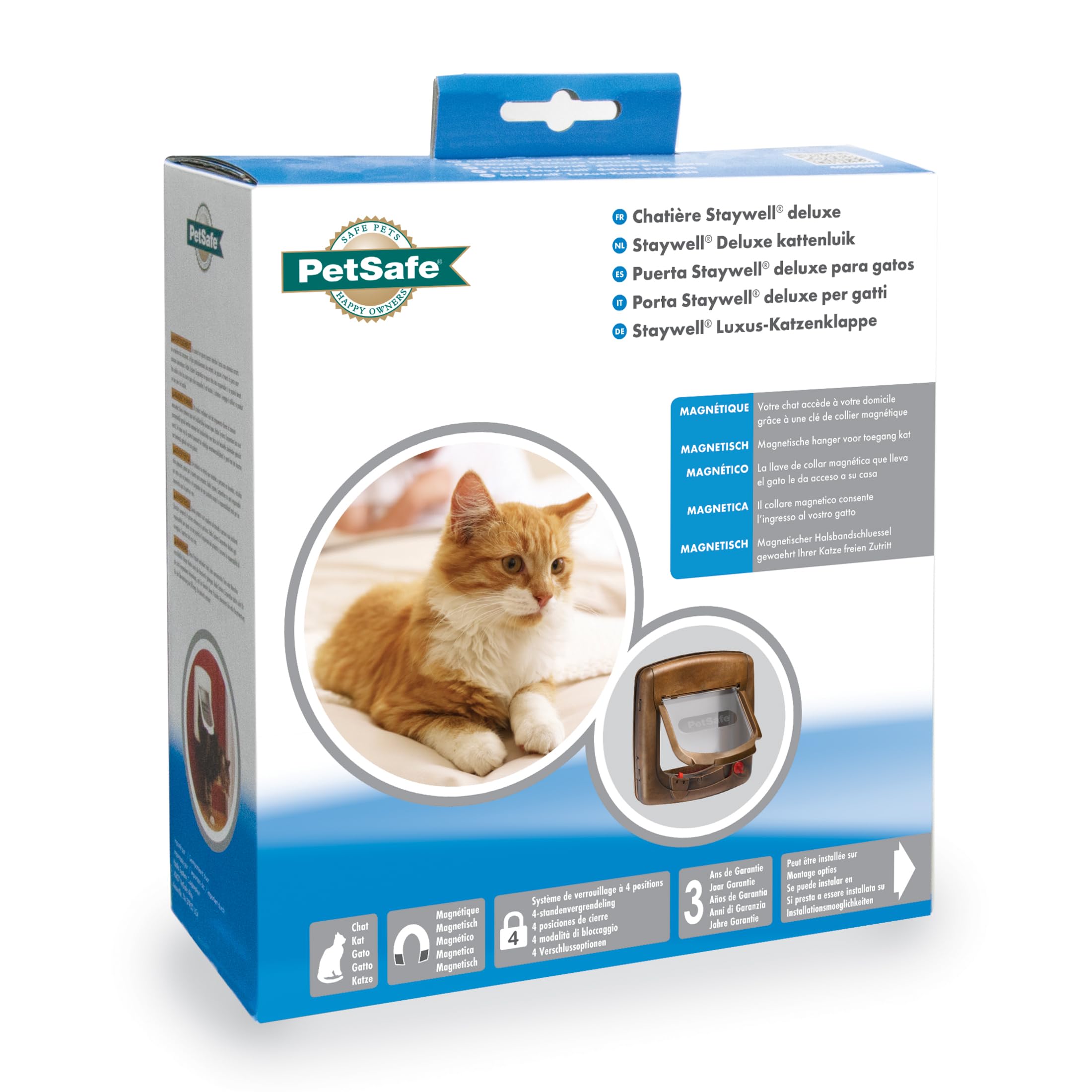 Petsafe Staywell Luxus Drzwiczki dla Kotów, Brązowy, 25,20 x 24,10 cm