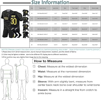Generic Kids Football Kit 24/25 Home/Away Boy's Soccer Jerseys, Shorts and Socks Set for Boys Youth (2-13 Years)
